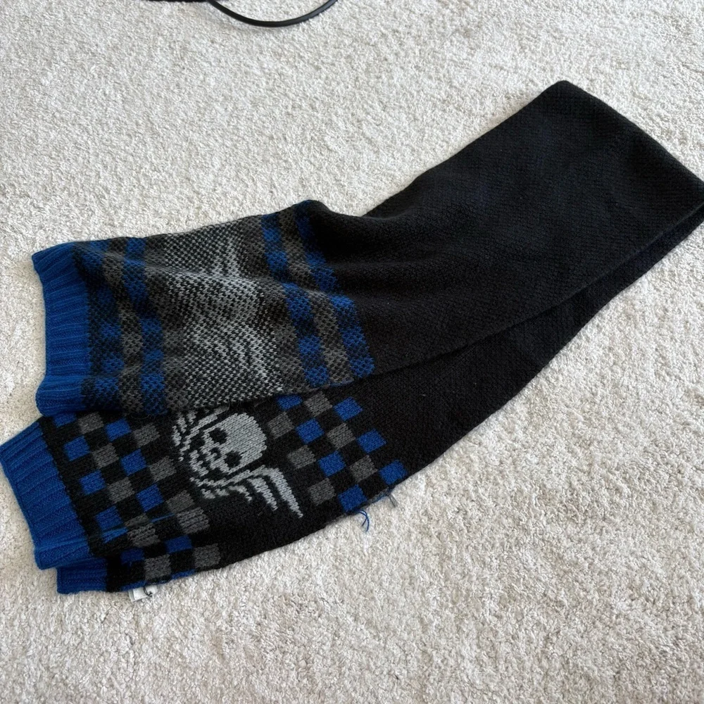 GAP Kids Skull Wing Hat and Scarf Set - Black and Blue
